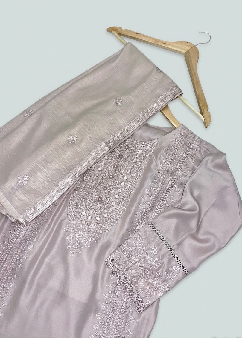 Pastel Pink/Champagne/Mustard Shiny Linen Suits