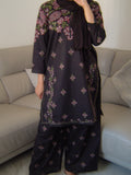 Black Printed 2-Piece Cotton Lawn Coord Suit Set