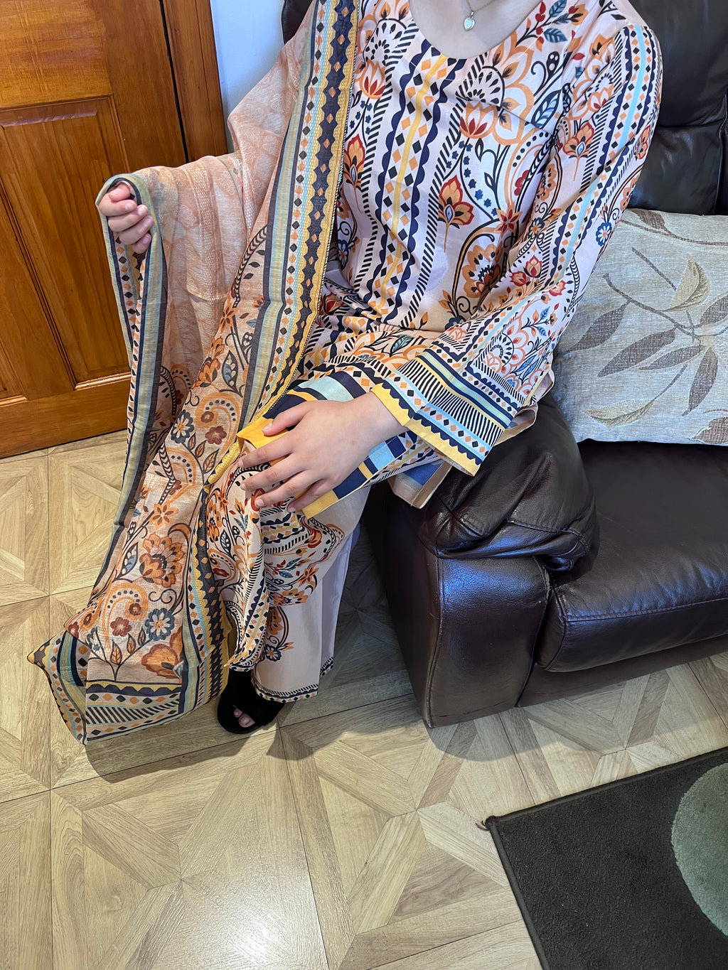 Polly silk co-ord style 3 piece set