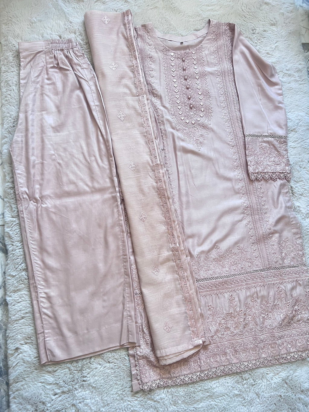 Pastel Pink/Champagne/Mustard Shiny Linen Suits
